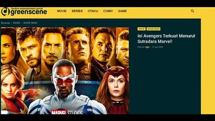 Inilah Avengers Terkuat Menurut Sutradara Marvel yang Dilansir dari greenscene