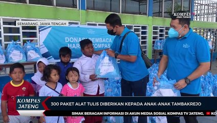 Download Video: 300 Paket Alat Tulis Dari Pembaca Harian Kompas Diberikan Kepada Anak-Anak Tambakrejo