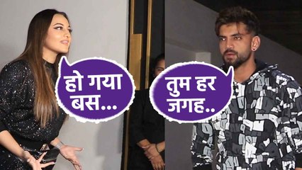 Sonakshi Sinha,Zaheer Iqbal यहां भी साथ-साथ party करते दिखे, Media से छुपकर अलग-अलग मारी Entry
