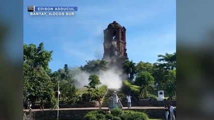 Ilang lumang istruktura, kabilang sa mga napinsala ng lindol sa malaking bahagi ng Luzon | 24 Oras