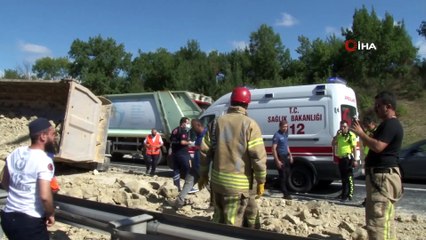 Tem Otoyolunda feci kaza: 1 kişi yaralı