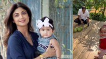 Shilpa Shetty Daughter Shamisha Cute Nariyal Pani Video Viral | Boldsky *Entertainment
