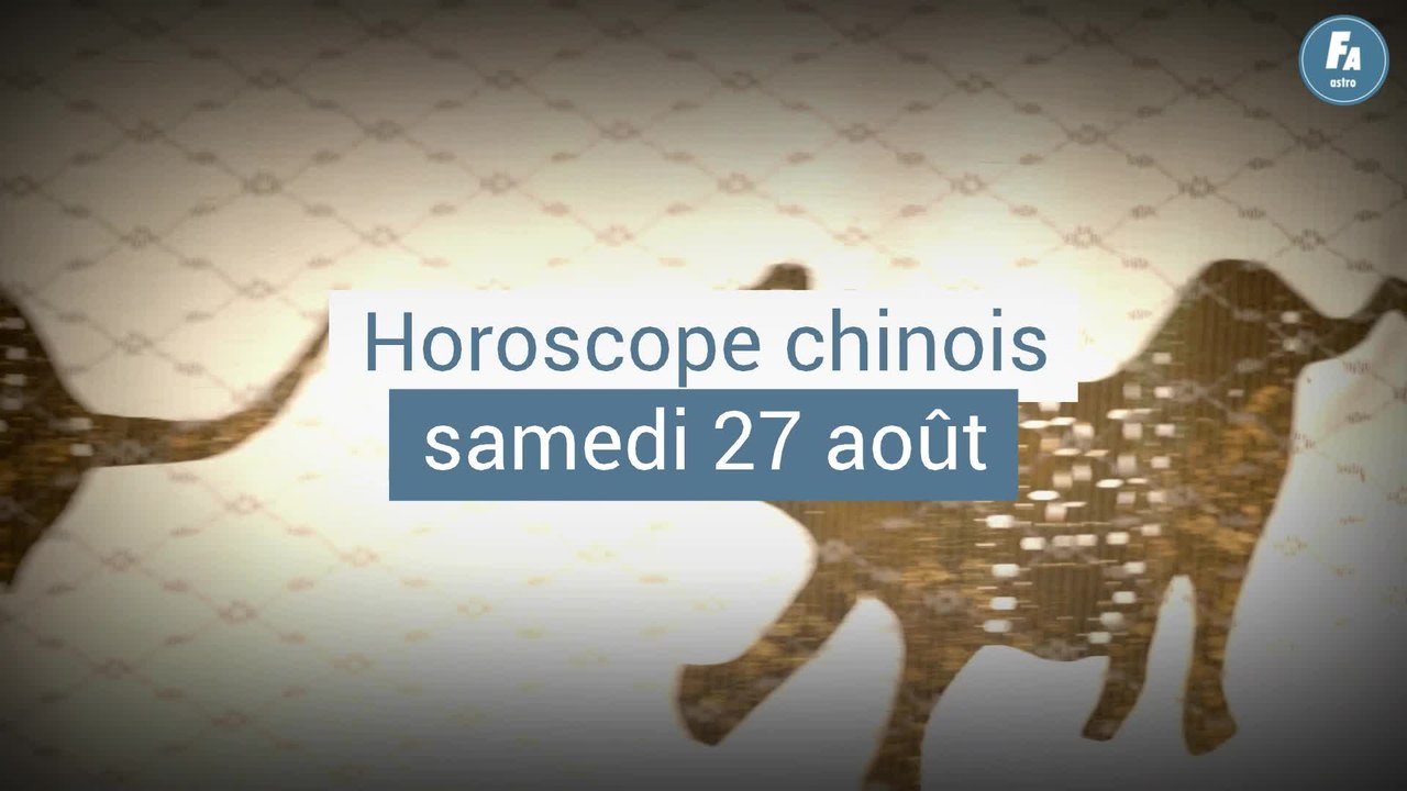 FEMME ACTUELLE - Horoscope chinois du jour du samedi 27 août 2022, le Rat d'Eau