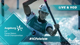 2022 ICF Canoe-Kayak Slalom World Championships Augsburg Germany / Kayak Heats 1st Run