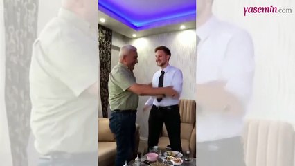 Yabancı damat ve kayınpederi arasındaki el öpme olayı sosyal medyayı salladı!