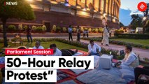 20 Suspended Rajya Sabha MPs Continue 50-Hour Relay Protest