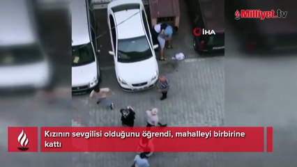 Kızının sevgilisi olduğunu öğrendi! Tekme tokat dövdü