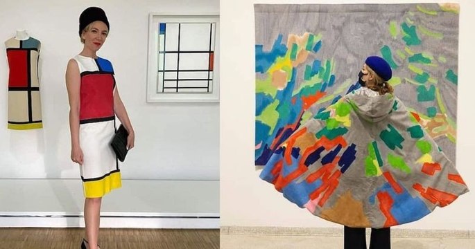 Cette artiste transforme des œuvres d'art en robes et le rendu est incroyable