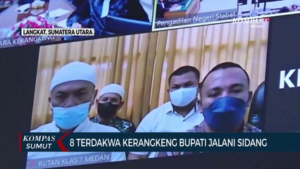 Momen Sidang Dakwaan Kasus Kerangkeng Manusia di Langkat