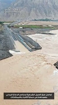 Watch: UAE police, firefighters rescue children, drive through floods after rains batter country