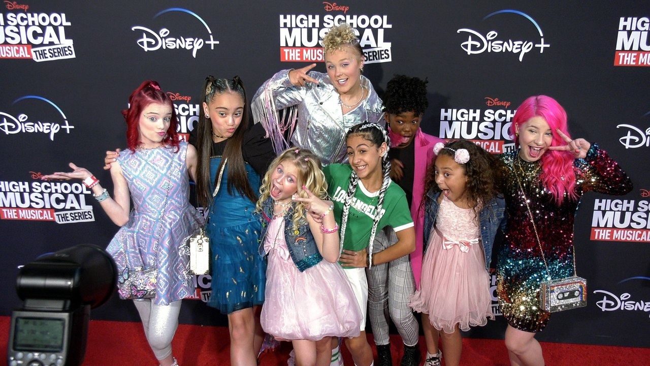 JoJo Siwa and XOMG POP! "High School Musical: The Musical: The Series" Season 3 Red Carpet Premiere