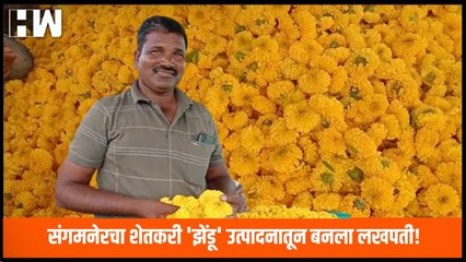 Sangamner चा शेतकरी 'झेंडू' उत्पादनातून बनला लखपती!| Farmers| Sharad Pawar| Maharashtra| NCP| BJP