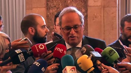 El president Torra diu que Junts ha de valorar sortir del govern si la mesa suspèn Borràs