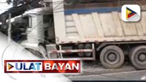 Trak na nawalan ng preno, sumalpok sa junk shop at bahay sa Batasan-San Mateo Road