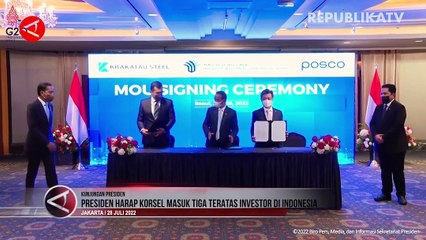Jokowi Harap Korsel Masuk Tiga Teratas Investor di Indonesia