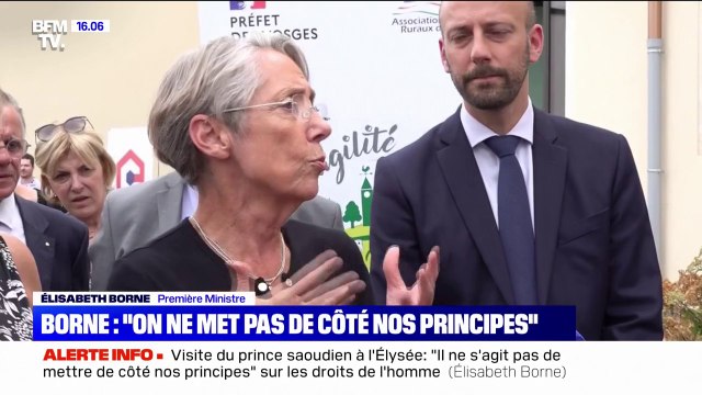 Élisabeth Borne sur la venue Mohammed Ben Salmane à l'Élysée: Il ne s'agit pas de remettre en cause notre engagement en faveur des droits de l'homme