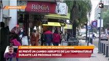 Se prevé un cambio abrupto en las condiciones del tiempo