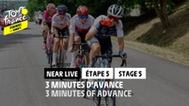 3 min d'avance pour l'échappée / 3 min of advance for the breakaway - Étape 5 / Stage 5 - #TDFF2022