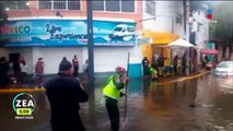 Lluvias dejan inundaciones en la alcaldía Tláhuac