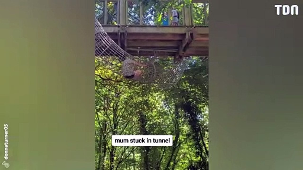 Une grand-mère se retrouve coincée sur un parcours d’accrobranche !
