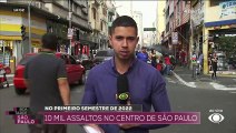 População assustada: 10 mil assaltos no centro de São Paulo