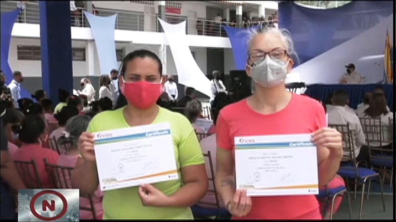 Inces entrega certificados de saberes a privados de libertad en aras de mejoras su calidad de vida
