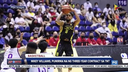 Mikey Williams, Pumirma na ng three-year contract sa TNT