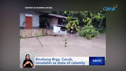 Ilang kalsada, nalubog sa kulay putik na tubig; mga residente at alagang hayop, inilikas | Saksi
