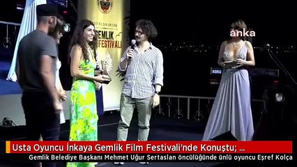 Usta Oyuncu İnkaya Gemlik Film Festivali'nde Konuştu: "Bugünden Bir Anı Olarak Verilen O Fidanlara İyi Bakın, Birkaç Sene Sonra Yakmasınlar"