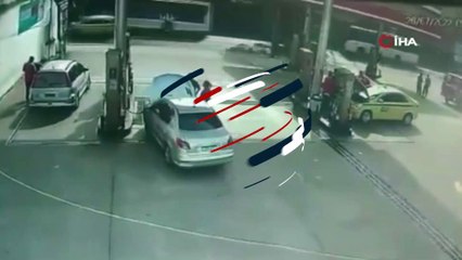 Korkunç an! Otomobilin LPG tankı, dolum sırasında bomba gibi patladı: 1 ölü, 1 yaralı