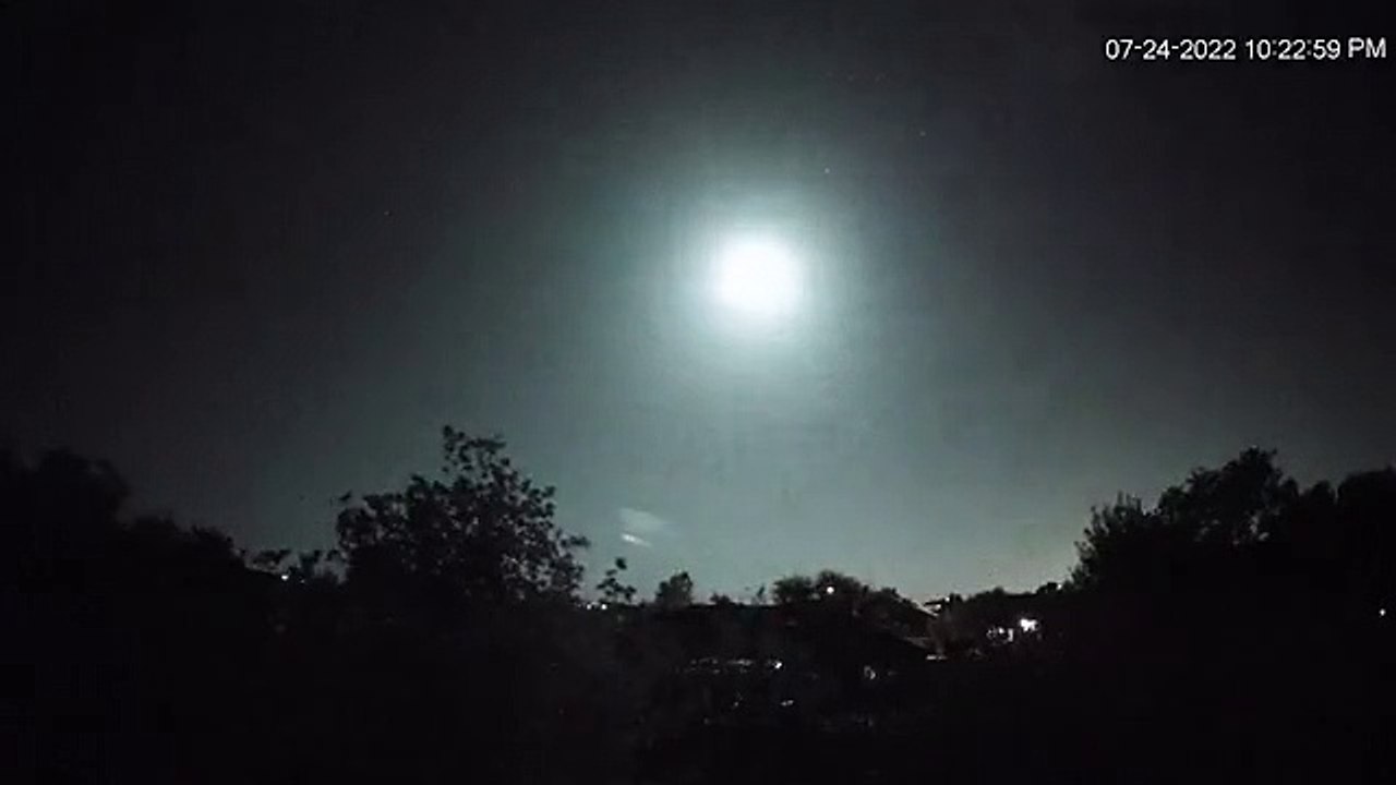 Meteorito atraviesa el cielo de Texas como una enorme bola de fuego