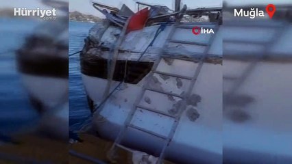 Kaçmaya çalışan lüks yat, ateş açılarak durduruldu