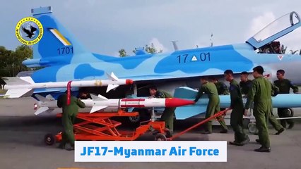 JF-17 Thunder Myanmar Air Force  - Myanmar JF-17 Thunder Block 2 in Action