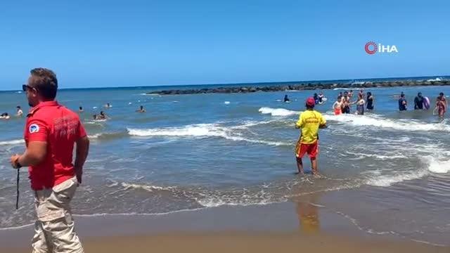 O bölgelerde kırmızı bayrak asıldı, denize girmek yasaklandı