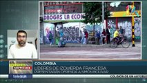 Líderes de izquierda de Francia realizan visita de solidaridad y colaboración internacional en Colombia