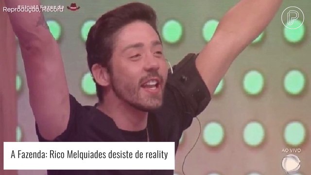 Vencedor de 'A Fazenda', Rico Melquiades cancela participação em reality. Saiba o motivo!