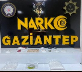 Gaziantep'te 2 kilo metamfetamin ele geçirildi: 3 gözaltı