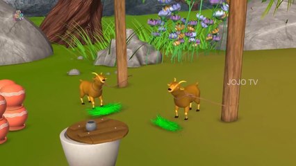 Two Clever Golden Goats Hindi Moral Stories for Kids | JOJO TV Kids Hindi