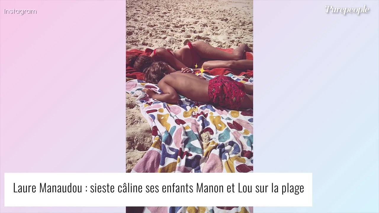 Laure Manaudou maman : photo craquante de sa fille Manon et de son petit frère Lou !