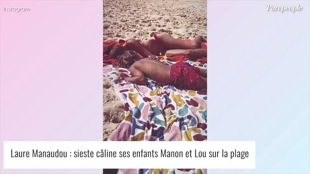 Laure Manaudou maman : photo craquante de sa fille Manon et de son petit frère Lou !