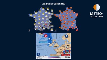 prévisions météo du jeudi 28 juillet 2022