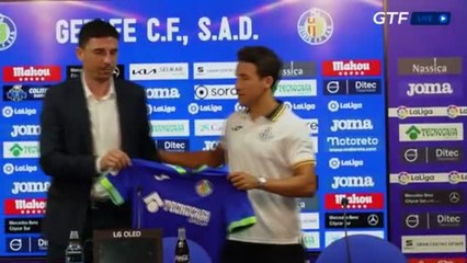 El Getafe presenta a Luis Milla
