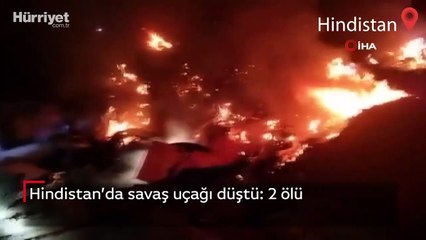 Hindistan’da savaş uçağı düştü: 2 ölü