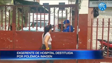 Exgerente de hospital fue destituida por polémica imagen