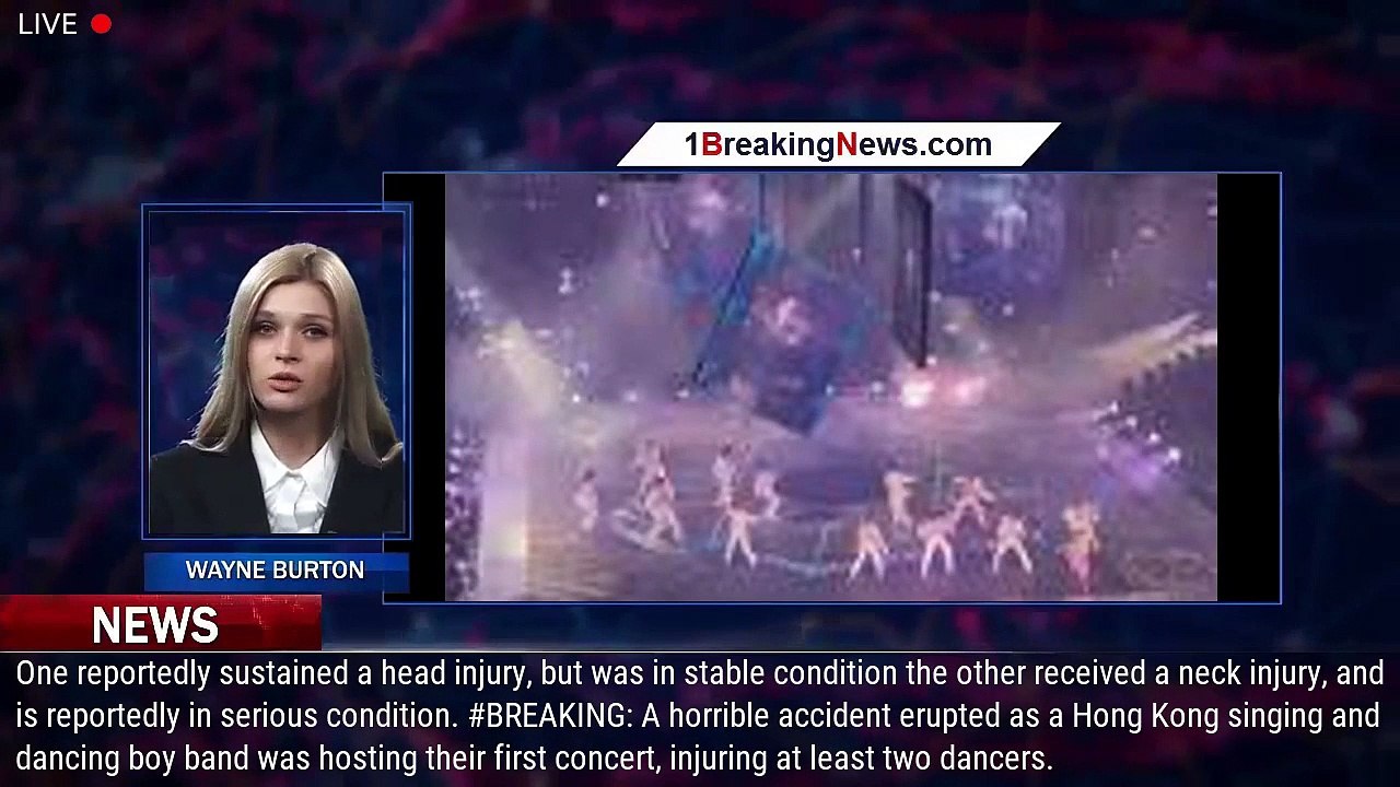 Giant LED Screen Falls and Injures Two Dancers at Concert for Hong Kong