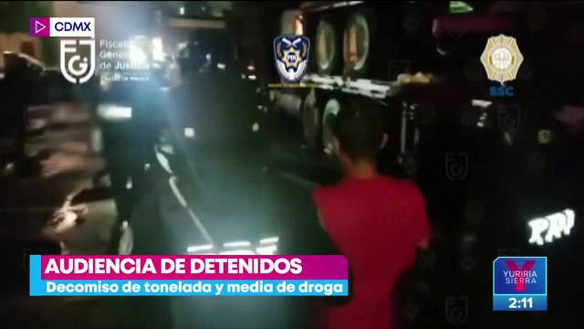 Realizan audiencia de los detenidos por el decomiso histórico de cocaína en CDMX