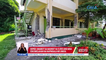 DepEd: Umabot sa mahigit sa 9,000 ang mga eskuwelahan na napinsala ng lindol | UB