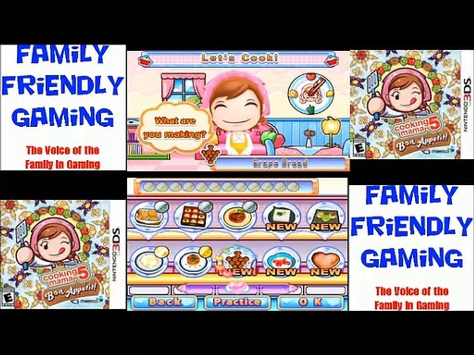 Cooking Mama 5 Bon Appetit! Grape Bread 3DS