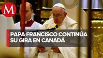 Papa Francisco encabeza misa en catedral Notre Dame, Canadá