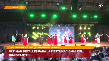Últiman detalles para la Fiesta Nacional del Inmigrante
